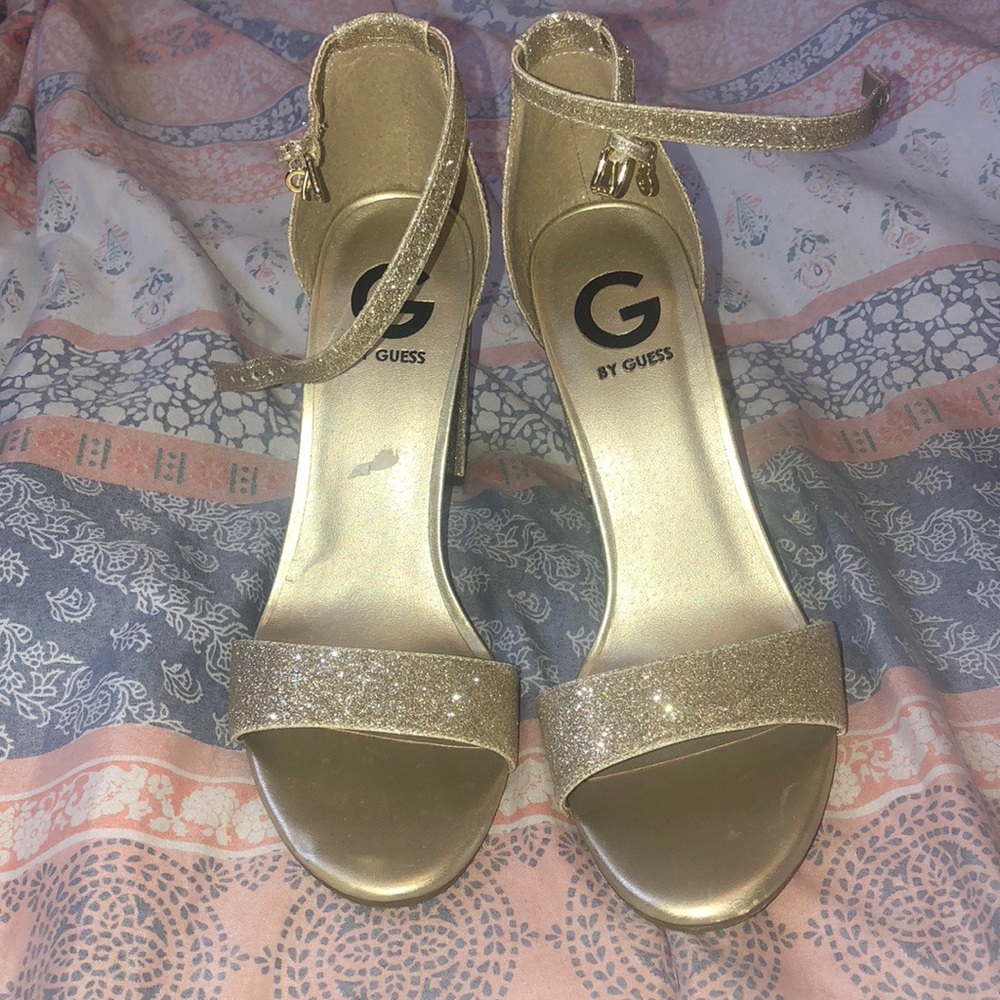 Sparkly Gold Heel
